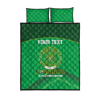 Custom Comoros Football Quilt Bed Set Allez Les Coelacantes - Wonder Print Shop