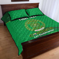 Custom Comoros Football Quilt Bed Set Allez Les Coelacantes - Wonder Print Shop