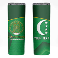 Custom Comoros Football Skinny Tumbler Allez Les Coelacantes - Wonder Print Shop