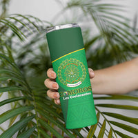 Custom Comoros Football Skinny Tumbler Allez Les Coelacantes - Wonder Print Shop