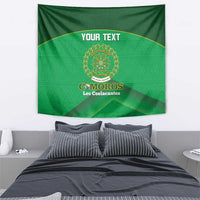 Custom Comoros Football Tapestry Allez Les Coelacantes - Wonder Print Shop