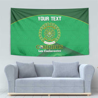 Custom Comoros Football Tapestry Allez Les Coelacantes - Wonder Print Shop