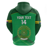 Custom Comoros Football Zip Hoodie Allez Les Coelacantes - Wonder Print Shop