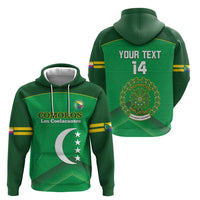 Custom Comoros Football Zip Hoodie Allez Les Coelacantes - Wonder Print Shop