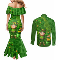 happy-st-patricks-day-couples-matching-mermaid-dress-and-long-sleeve-button-shirt-2024-irish-shamrocks-with-lucky-leprechaun