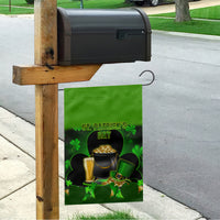 Happy St Patricks Day Garden Flag La Fheile Padraig Shamrock Style - Wonder Print Shop