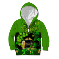 Happy St Patricks Day Kid Hoodie La Fheile Padraig Shamrock Style - Wonder Print Shop