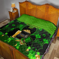 Happy St Patricks Day Quilt La Fheile Padraig Shamrock Style - Wonder Print Shop
