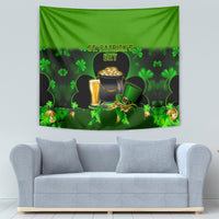 Happy St Patricks Day Tapestry La Fheile Padraig Shamrock Style - Wonder Print Shop