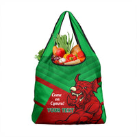 Custom Wales Rugby Grocery Bag Six Nations Come On Cymru Mascot