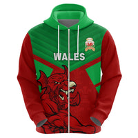 Custom Wales Rugby Hoodie 2024 Six Nations Come On Cymru Mascot Sporty - Wonder Print Shop