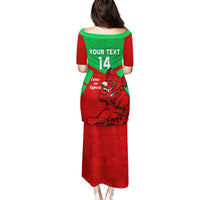 Custom Wales Rugby Puletasi 2024 Six Nations Come On Cymru Mascot Sporty - Wonder Print Shop