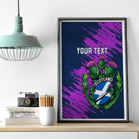 Custom Scotland Rugby Canvas Wall Art 2024 Six Nations Go Scottish Thistle - Wonder Print Shop