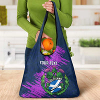 Custom Scotland Rugby Grocery Bag Six Nations Go Scottish Thistle