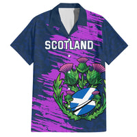 Custom Scotland Rugby Hawaiian Shirt 2024 Six Nations Go Scottish Thistle - Wonder Print Shop