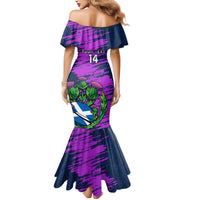 Custom Scotland Rugby Mermaid Dress 2024 Six Nations Go Scottish Thistle - Wonder Print Shop