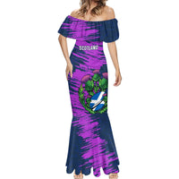 Custom Scotland Rugby Mermaid Dress 2024 Six Nations Go Scottish Thistle - Wonder Print Shop