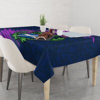 Custom Scotland Rugby Tablecloth 2024 Six Nations Go Scottish Thistle - Wonder Print Shop