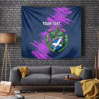 Custom Scotland Rugby Tapestry 2024 Six Nations Go Scottish Thistle - Wonder Print Shop