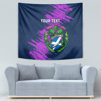 Custom Scotland Rugby Tapestry 2024 Six Nations Go Scottish Thistle - Wonder Print Shop
