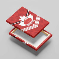 Personalized Canada Curling Canvas Wall Art Maple Leaf Red Version - Wonder Print Shop
