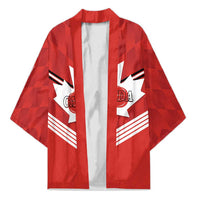 Personalized Canada Curling Kimono Maple Leaf Red Version - Wonder Print Shop