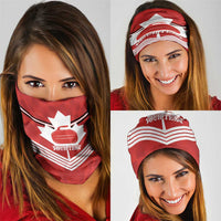 Personalized Canada Curling Neck Gaiter Maple Leaf Red Version - Wonder Print Shop
