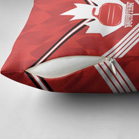 Personalized Canada Curling Pillow Cover Maple Leaf Red Version - Wonder Print Shop