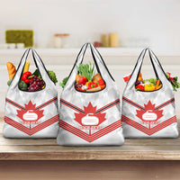 Personalized Canada Curling Grocery Bag Maple Leaf White Version - Wonder Print Shop