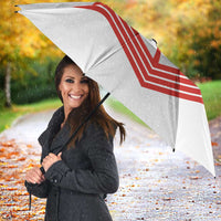 Personalized Canada Curling Umbrella Maple Leaf White Version - Wonder Print Shop