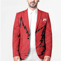 Custom Canada Curling Blazer Go Maple Leaf Marble Style - Wonder Print Shop