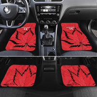 Custom Canada Curling Car Mats Go Maple Leaf Marble Style - Wonder Print Shop