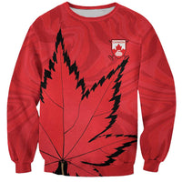 Custom Canada Curling Sweatshirt Go Maple Leaf Marble Style - Wonder Print Shop