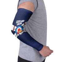 Personalized Scotland Curling Arm Sleeves Go Scottish Flag Style - Wonder Print Shop