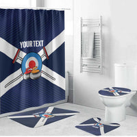 Personalized Scotland Curling Bathroom Set Go Scottish Flag Style - Wonder Print Shop