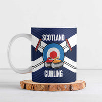 Personalized Scotland Curling Ceramic Mug Go Scottish Flag Style - Wonder Print Shop