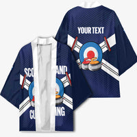 Personalized Scotland Curling Kimono Go Scottish Flag Style - Wonder Print Shop