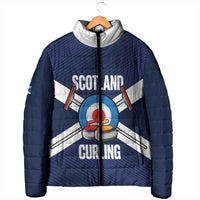 Personalized Scotland Curling Padded Jacket Go Scottish Flag Style - Wonder Print Shop