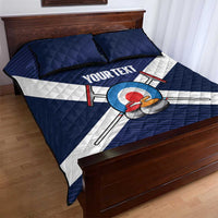 Personalized Scotland Curling Quilt Bed Set Go Scottish Flag Style - Wonder Print Shop