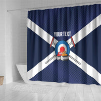Personalized Scotland Curling Shower Curtain Go Scottish Flag Style - Wonder Print Shop