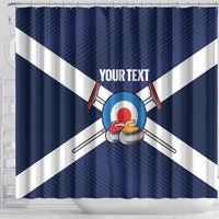 Personalized Scotland Curling Shower Curtain Go Scottish Flag Style - Wonder Print Shop