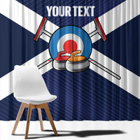 Personalized Scotland Curling Window Curtain Go Scottish Flag Style - Wonder Print Shop