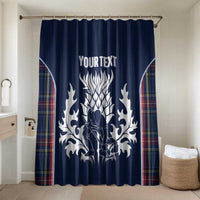 Custom Scotland Curling Bathroom Set Scottish Thistle Mix Tartan Pattern - Wonder Print Shop