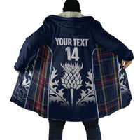 Custom Scotland Curling Cloak Scottish Thistle Mix Tartan Pattern - Wonder Print Shop