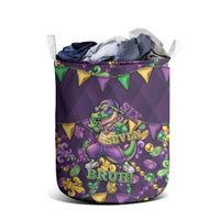 Six Seven Alligator Mardi Gras Laundry Basket 67 Gen Alpha Slang Carnival Beads