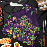 Six Seven Alligator Mardi Gras Apron 67 Gen Alpha Slang Carnival Beads