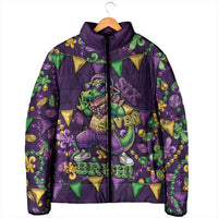 Six Seven Alligator Mardi Gras Padded Jacket 67 Gen Alpha Slang Carnival Beads