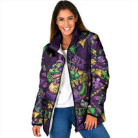 Six Seven Alligator Mardi Gras Padded Jacket 67 Gen Alpha Slang Carnival Beads