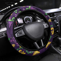 Six Seven Alligator Mardi Gras Steering Wheel Cover 67 Gen Alpha Slang Carnival Beads