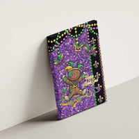 Voodoo Doll Mardi Gras Canvas Wall Art Throw Me Something Mister Glitter Effect